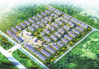 安置小區(qū)。（效果圖）