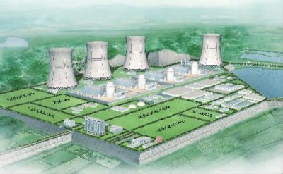 小墨山核電廠效果圖。（本版圖片由湖南核電有限公司提供）